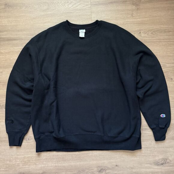 VTG Champion Sweatshirt Mens Size XXL Embroidered VH1 Promo Reverse Weave Black - Picture 7 of 7